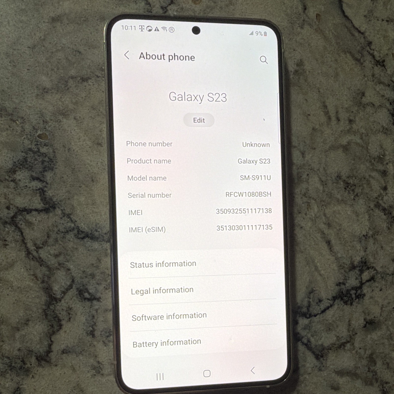 DEMO-RETAIL Samsung Galaxy S23 128GB Android White 6.1in 50MP Open Box w/ Box