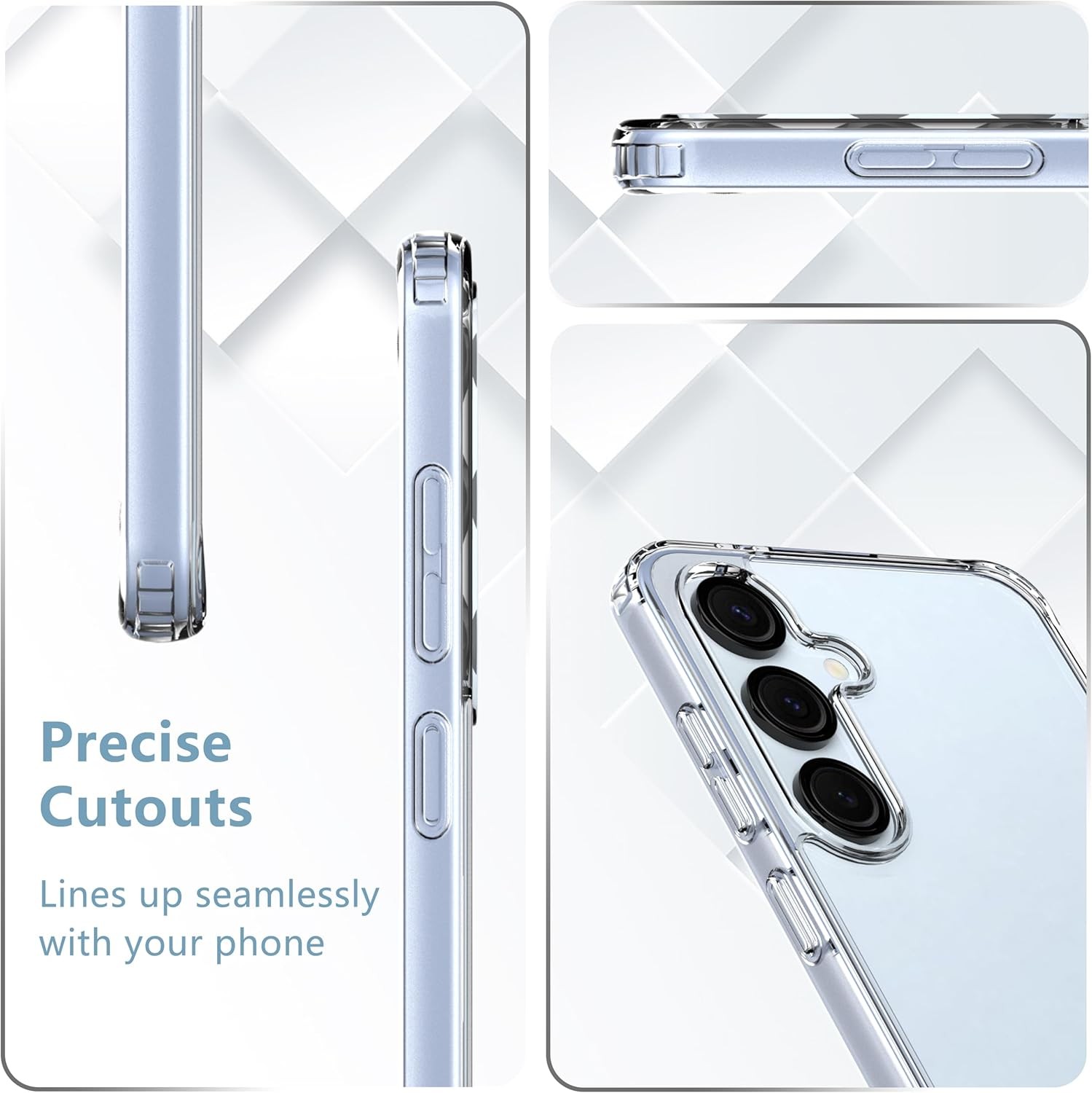 Clear Case for Samsung Galaxy S26 with 2 Pack Screen Protector Tempered Glass