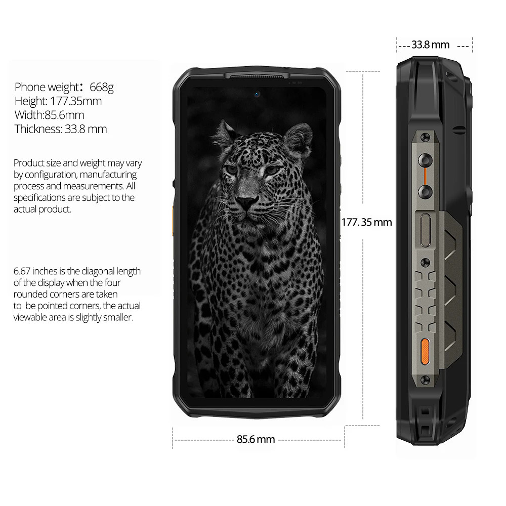 Global Ulefone Armor 29 Ultra 5G Rugged Phone 16GB+1TB Dual Screen 120W 21200mAh