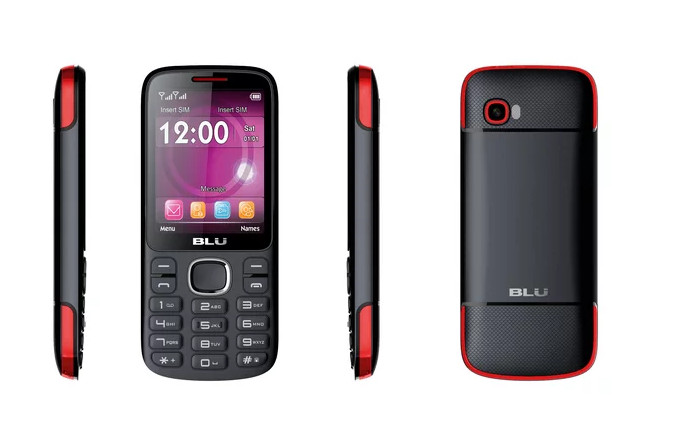 BLU Jenny TV 2.8 T276T|Unlocked GSM Dual SIM Cell Phone|w/ 1.3MP|Camera|BlackRed