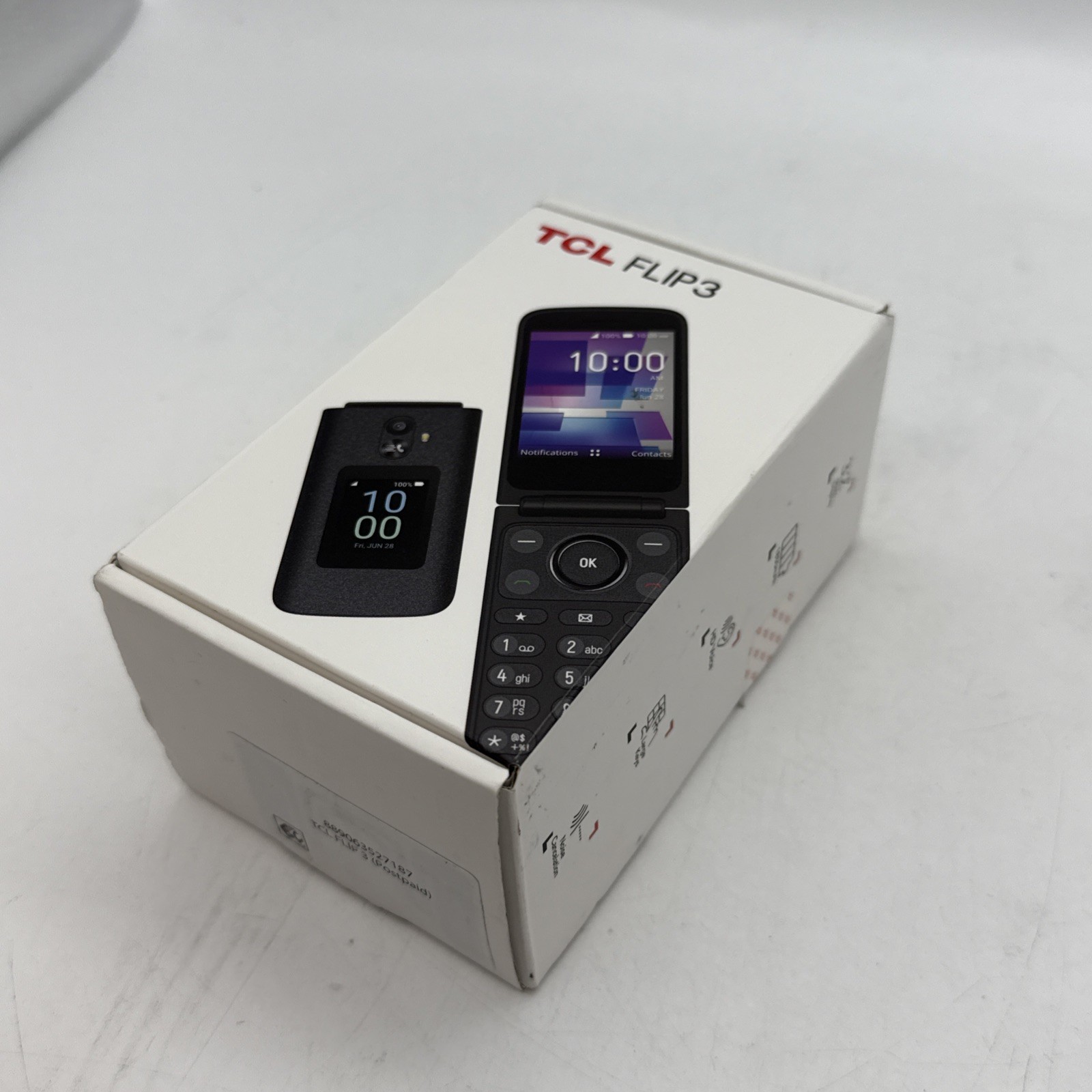 TCL T435 Flip 3 – 16GB – Gray (Verizon) – OPEN BOX! – ST1