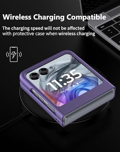 Thin Matte Polycarbonate Phone Case for Motorola Razr 2024/2025 / 2026 – Purple