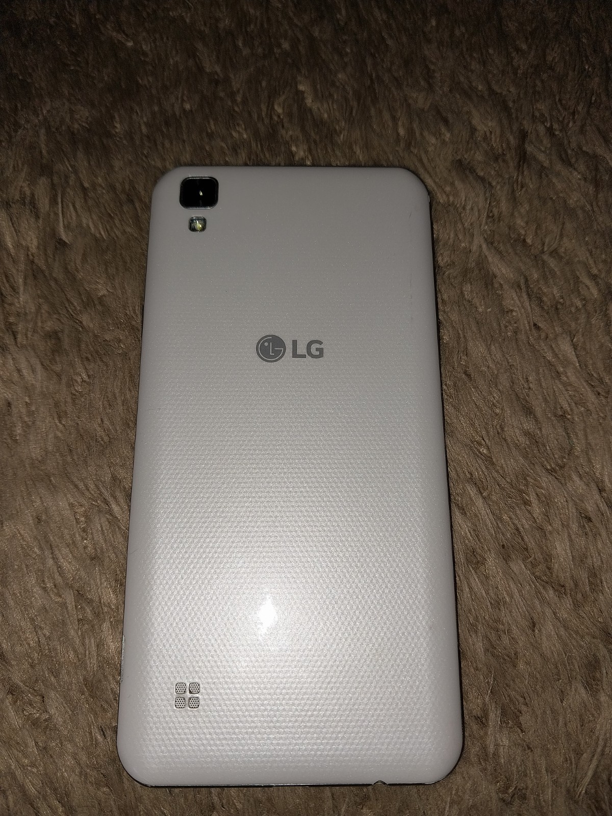 LG Tribute HD White 16GB Boost Mobile 4G LTE Prepaid Smartphone UNTESTED NO BATT