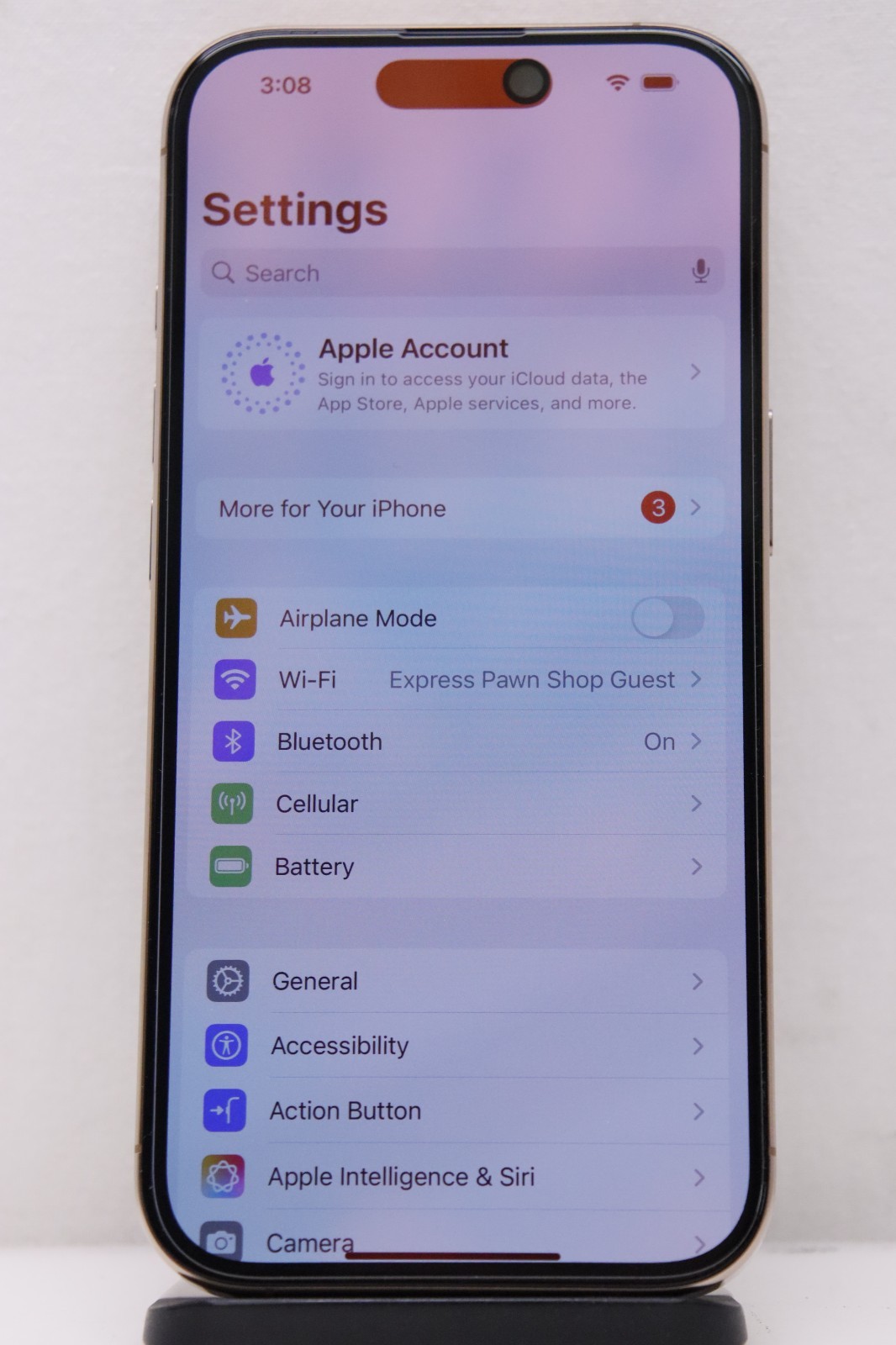 Apple iPhone 16 Pro 128GB, Desert Titanium Low Cycle Count Sim Locked #79
