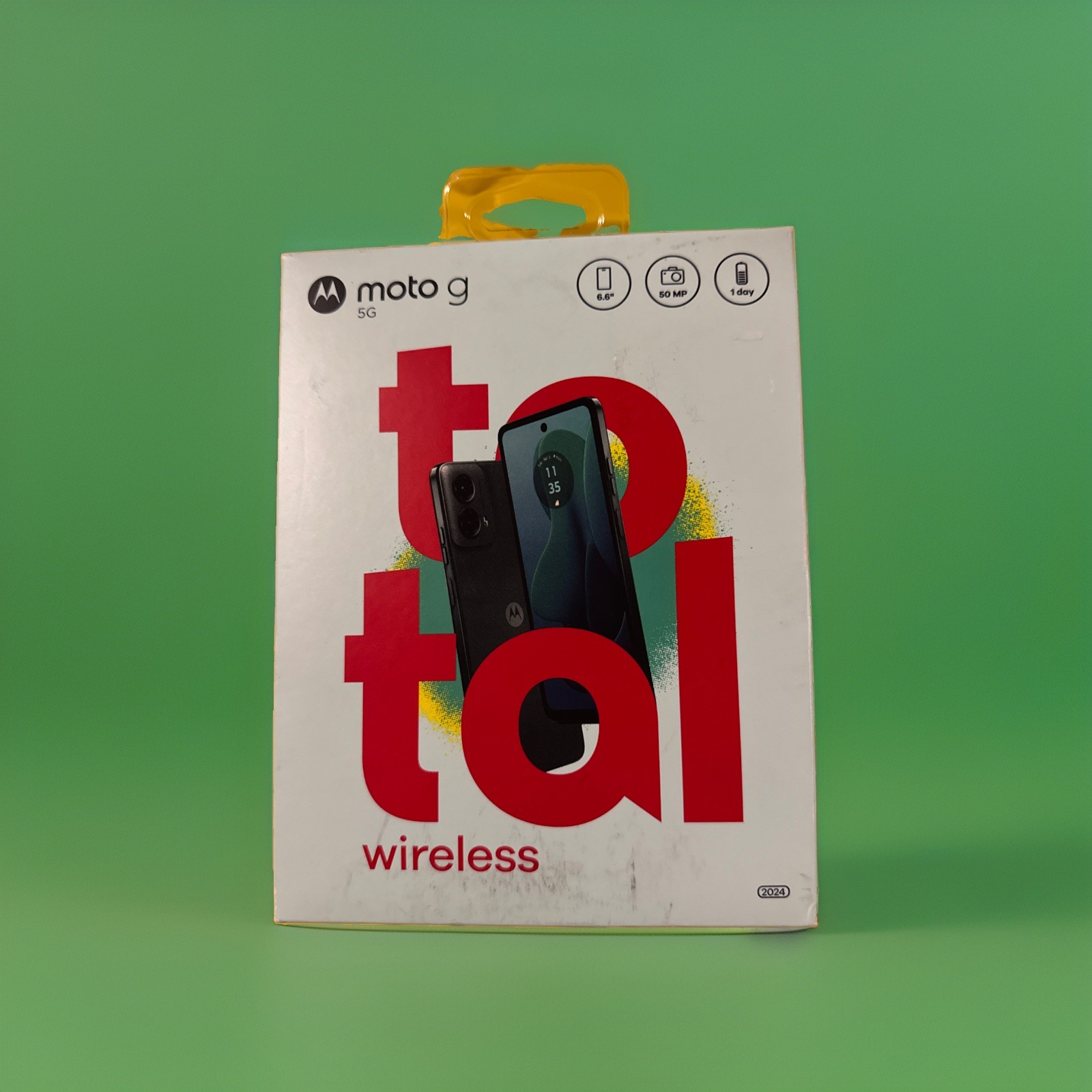 Total Wireless Motorola Moto G 5G (2024) 6.5″ 128GB Prepaid Phone 50MP (Sage)