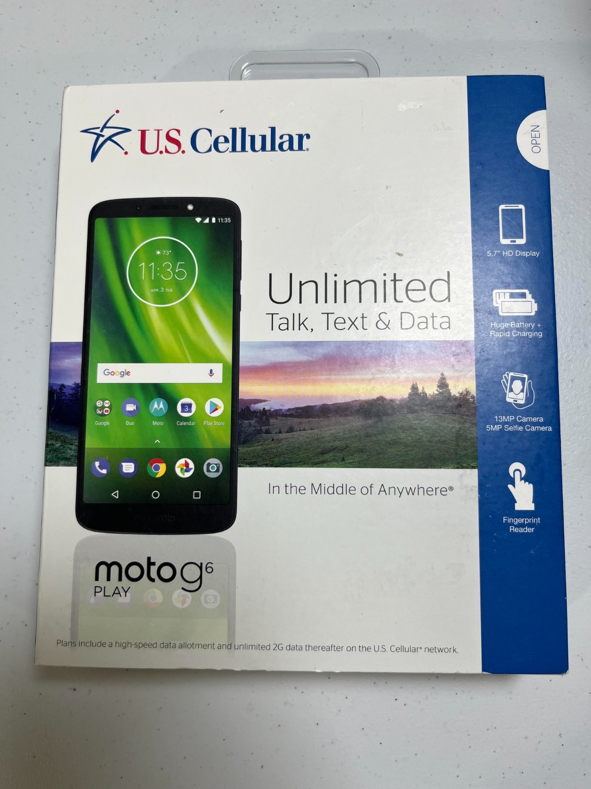 Moto G6 Prepaid Phone 16GB Rom/2 GB Ram Memory