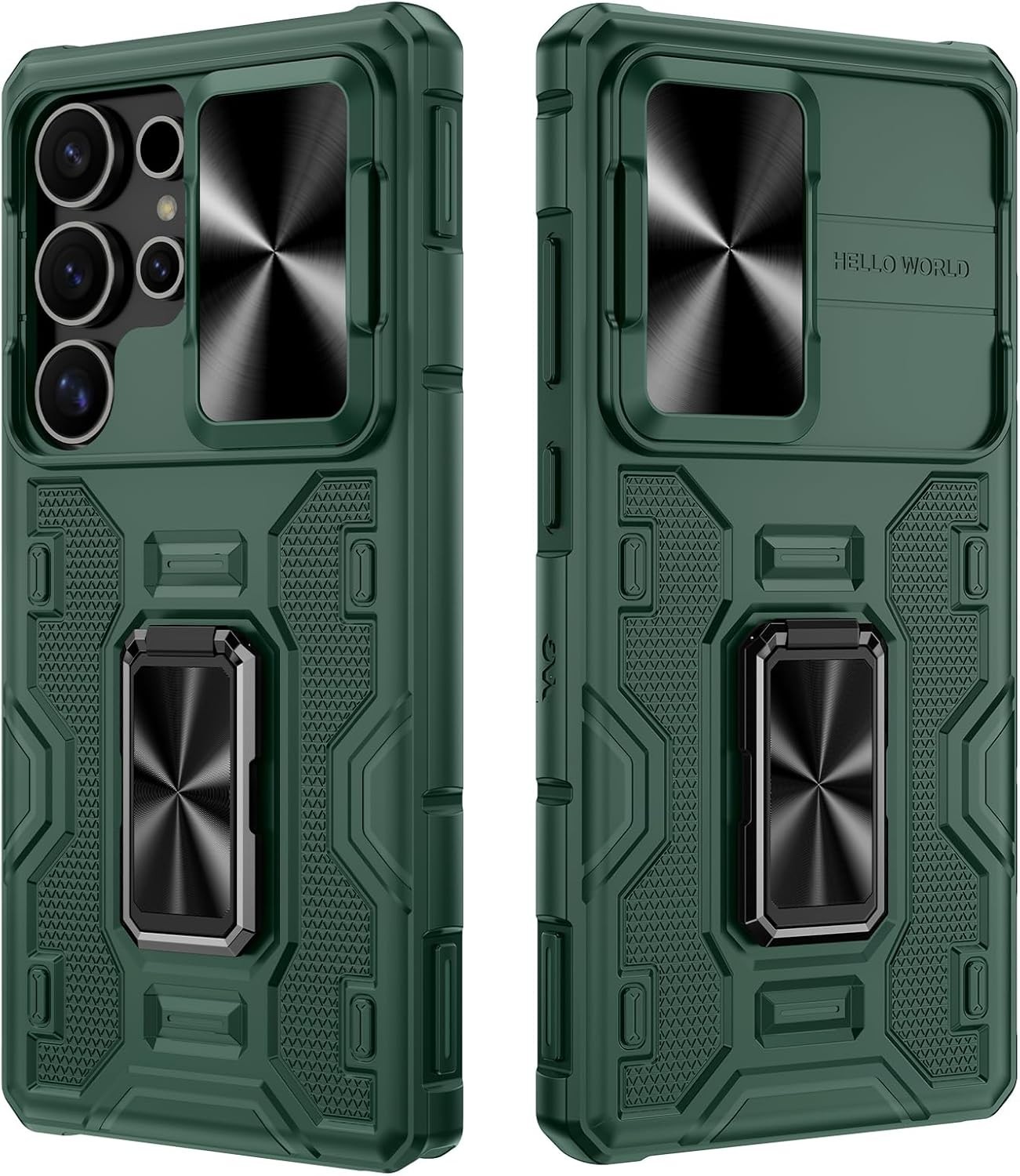 For Galaxy S24 Ultra Case Military Grade Protection Cover Rugged Kickstand Ring