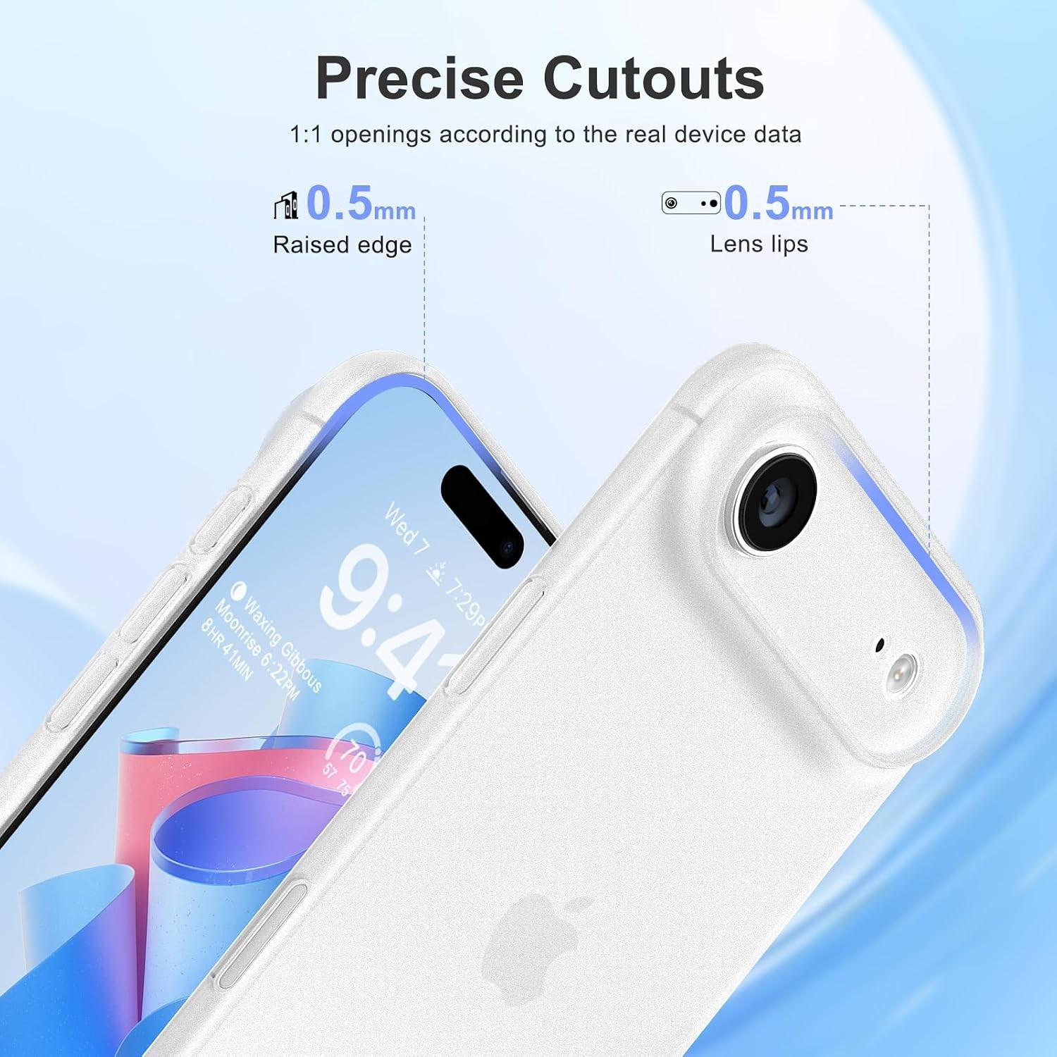 Ultra Thin 0.3mm Matte Hard Case for iPhone 17 Air – Lightweight, Camera Protect