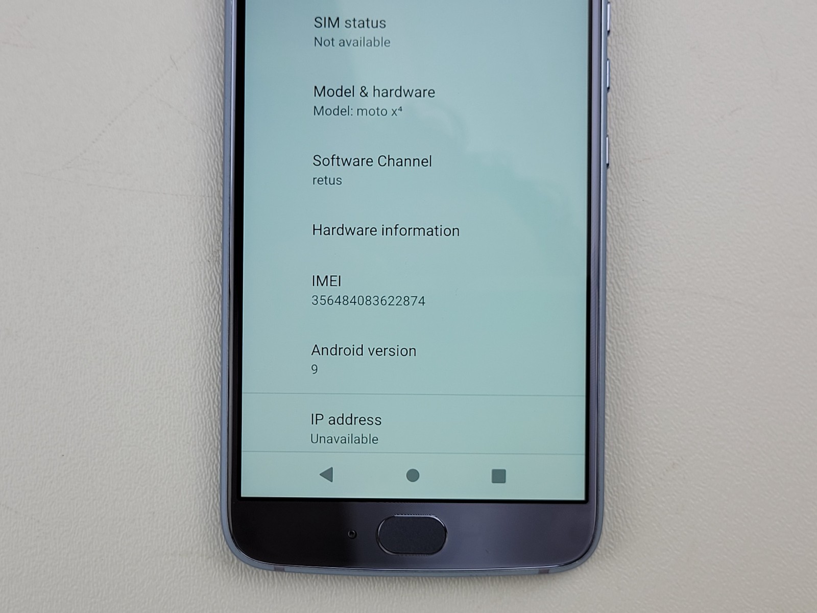 Motorola moto X4 (XT1900-1) 32GB – Blue (GSM Unlocked) Smartphone – H7920