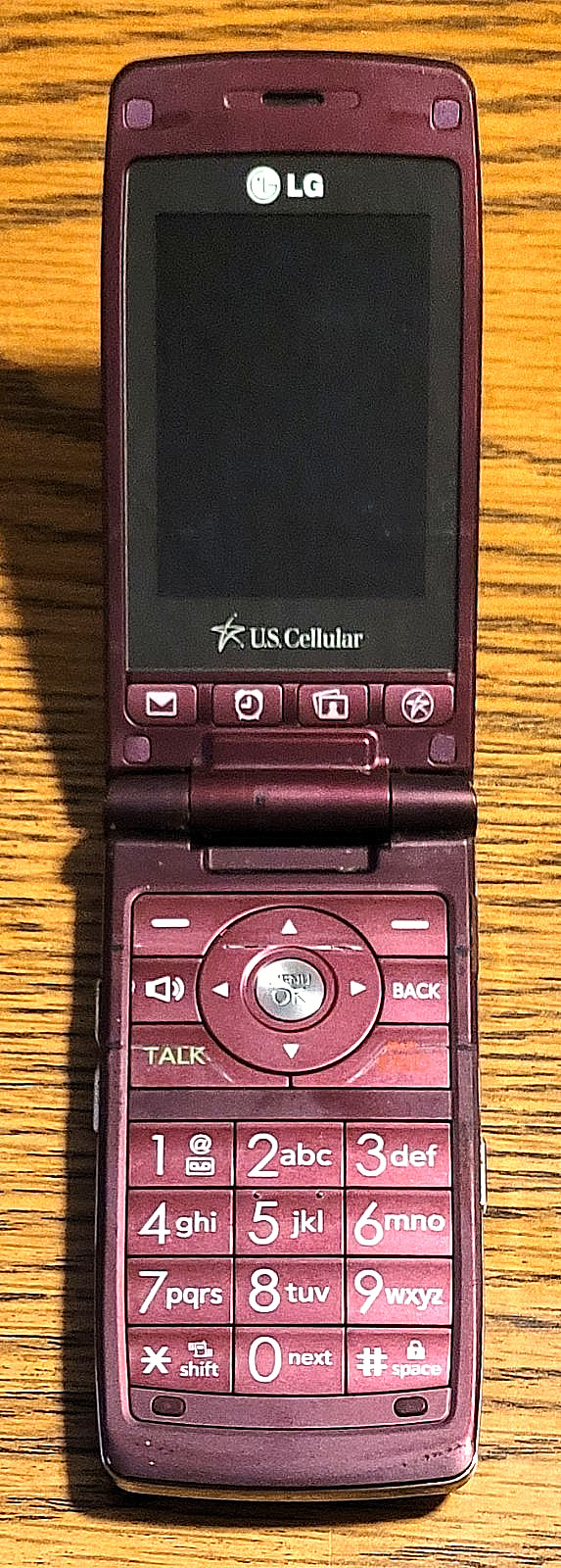 LG Wine UX280 – Wine Red and Black ( U.S. Cellular ) Very Rare CDMA Flip Phone