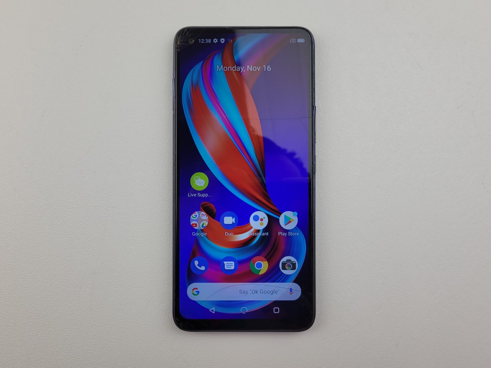 NUU Mobile G5 (S6501L) 64GB – Blue (GSM Unlocked) Dual SIM – CRACKED – H2644