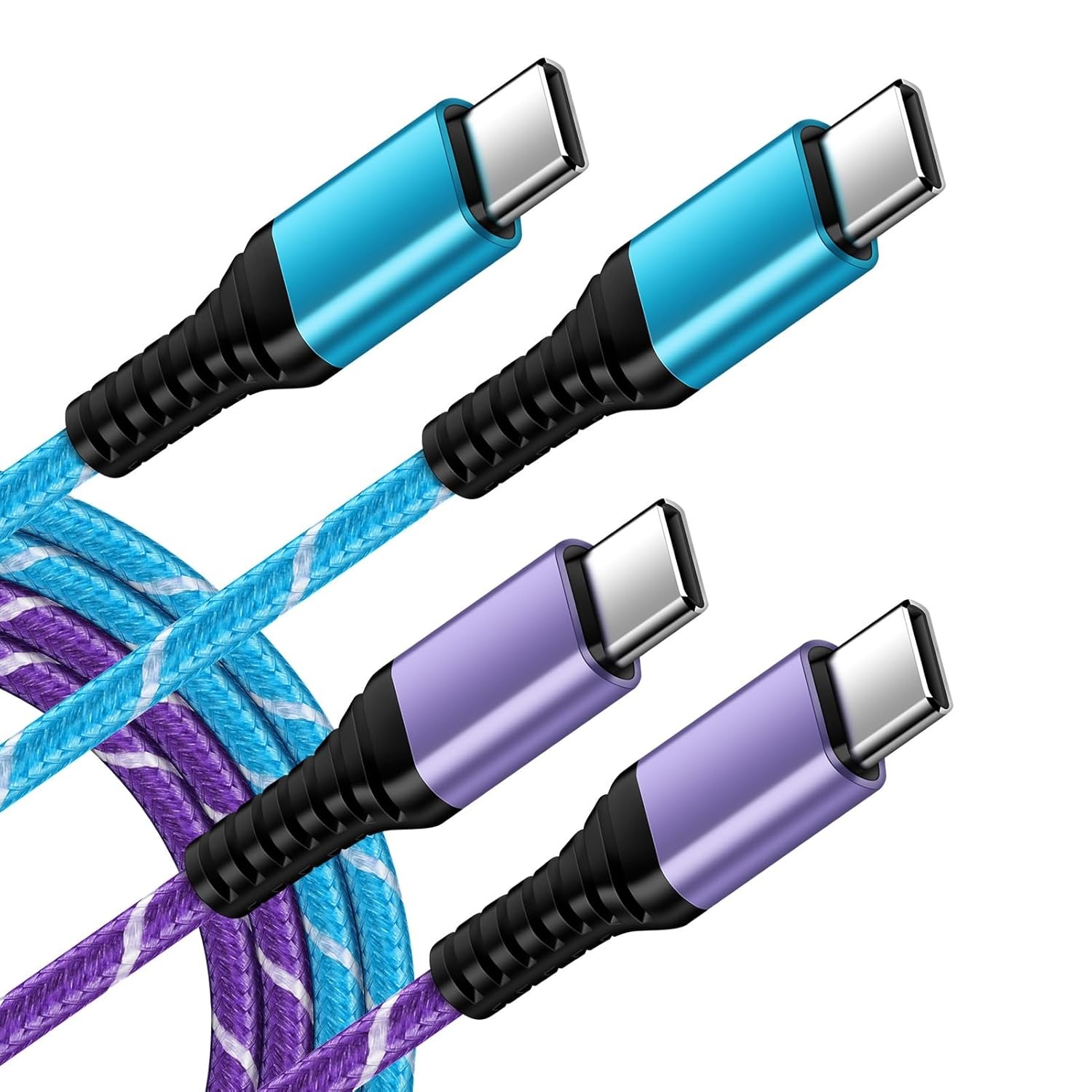 60W USB-C Fast Charging Cable 2-Pack for iPhone 17 Pro Max 16 Pro 10FT Long
