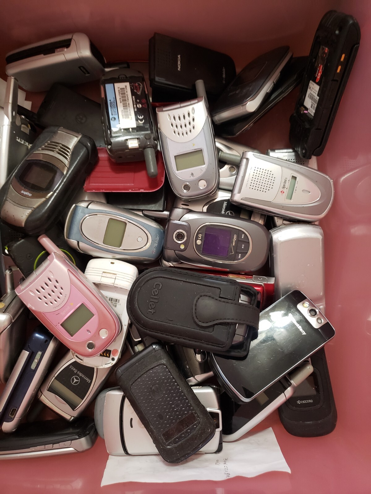 Lot of 50 Mixed Brand Vintage Phone Cell Movie Prop Collectible Untested