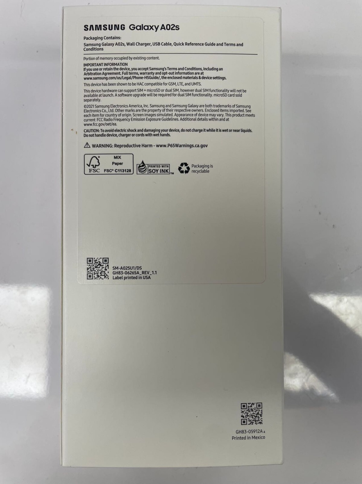 Brand New Sealed Samsung Galaxy A02s – 32GB – Black (Boost Mobile Only)