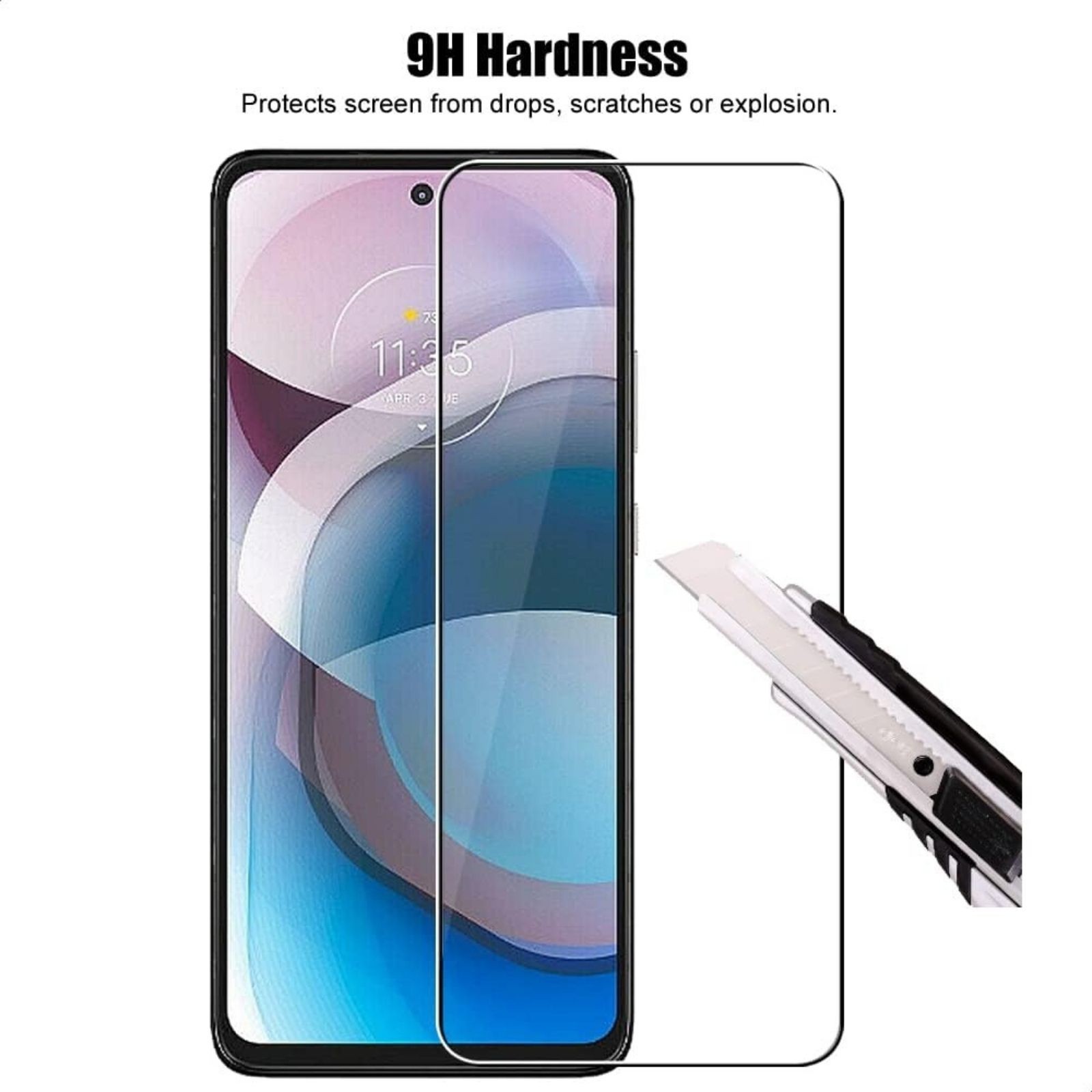 3 Pack Tempered Glass Screen Protector for Motorola Moto G 5G and One 5G Ace