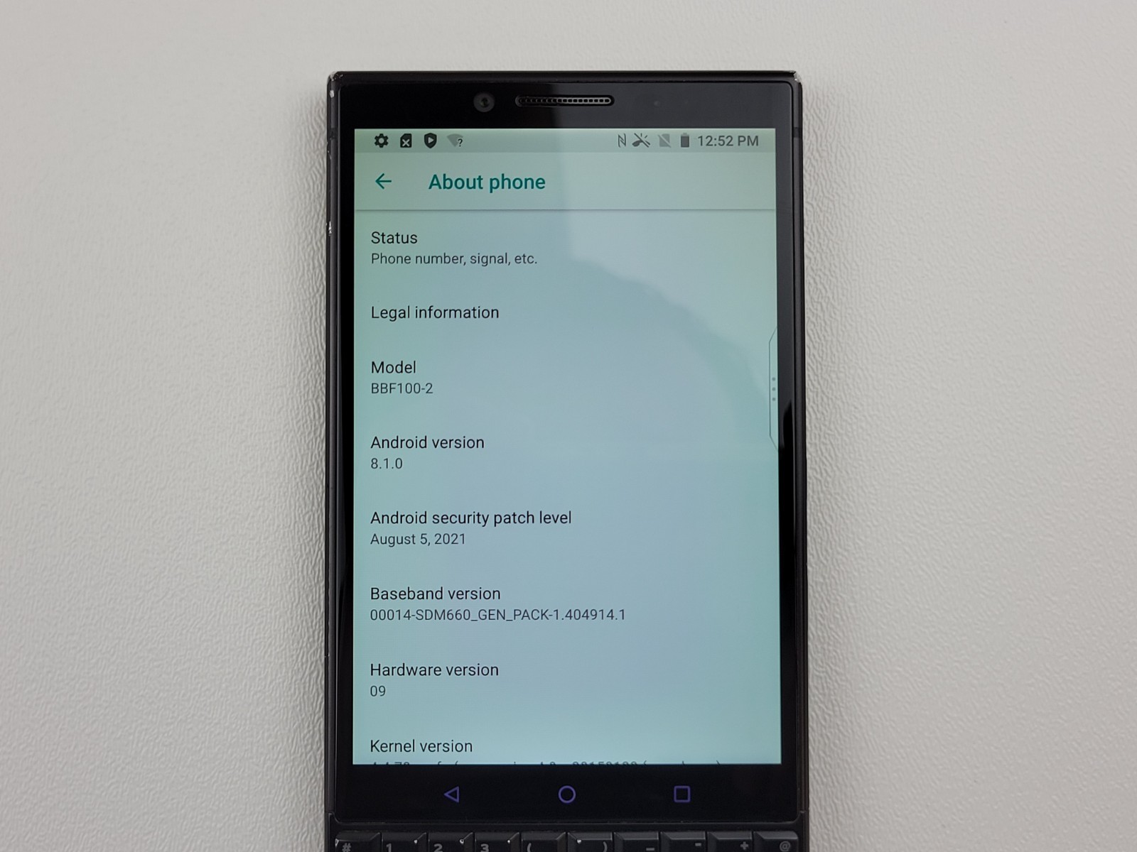 BlackBerry Key2 (BBF100-2) 64GB – Black (GSM Unlocked) – SMALL ISSUE – H7074