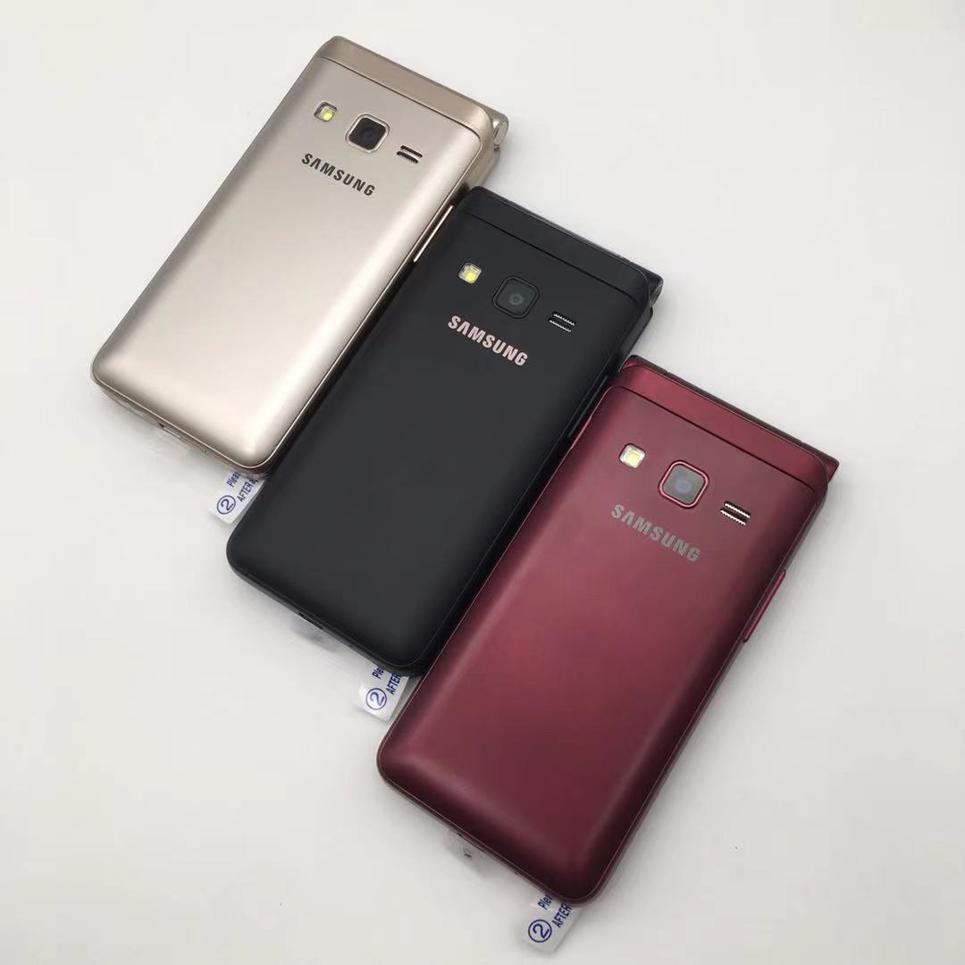 Samsung Galaxy Folder G1600 Unlocked Flip Phone Dual Sim 2GB RAM 16GB ROM GOLD