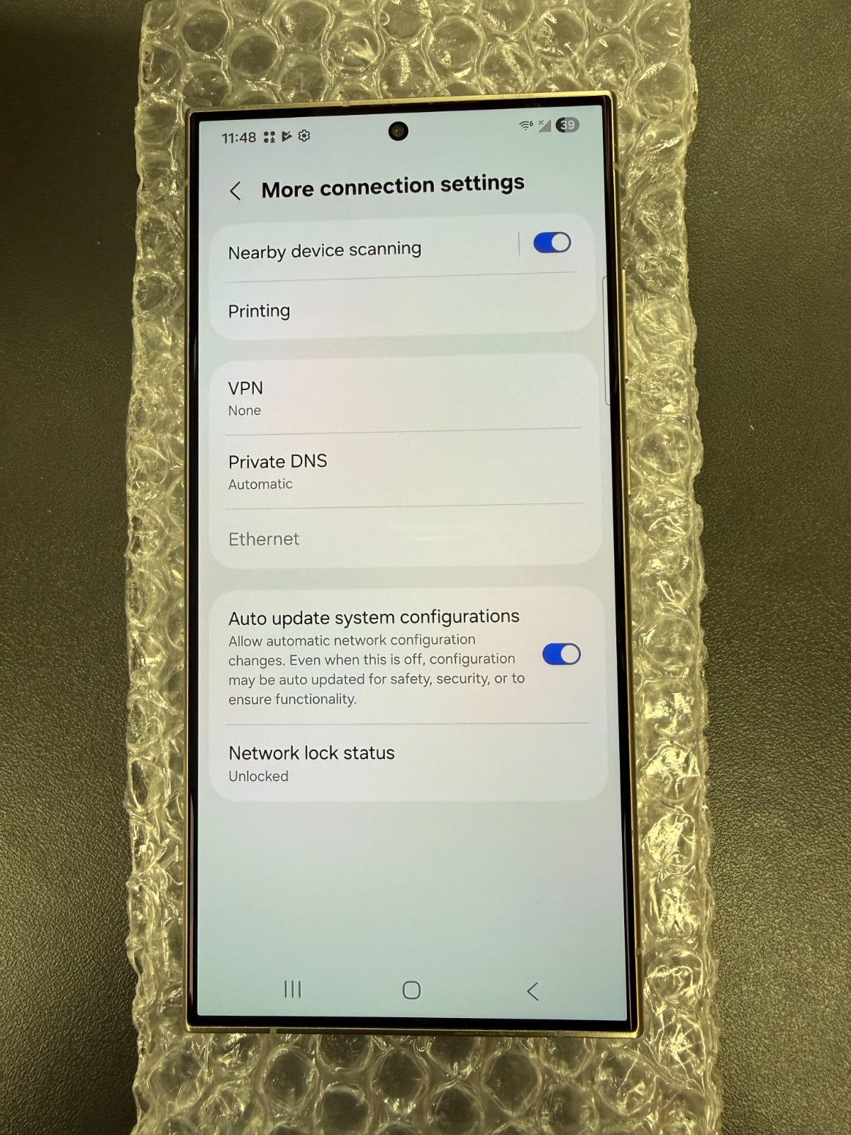 Samsung S24 Ultra Natural Titanium Factory Unlocked (256gb)