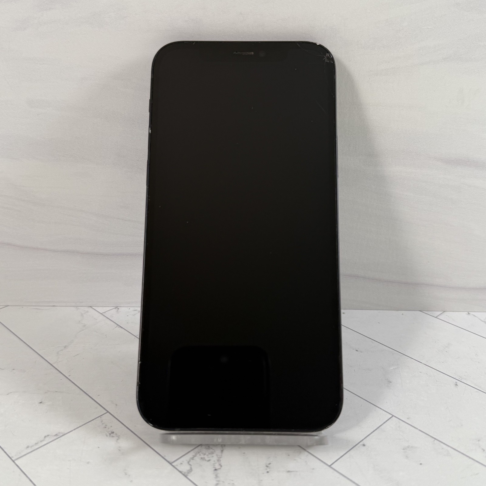 Apple iPhone 12 64GB Black A2172 Unlocked Cracked Screen LCD #A4