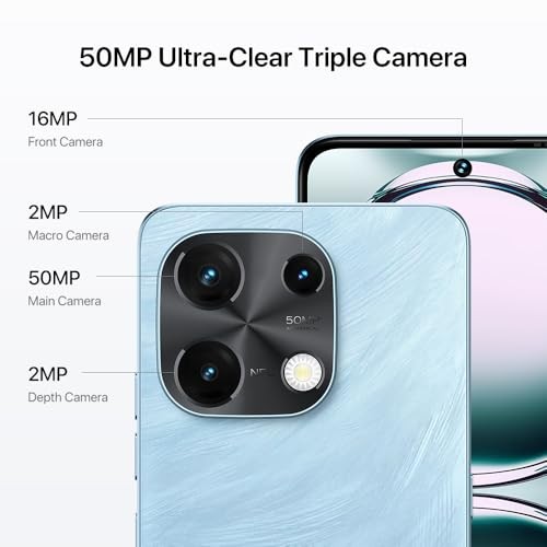 Note 100 Unlocked Smartphone (Android 14) – 6.8″ 120Hz HD+ Display, 6+6GB RAM