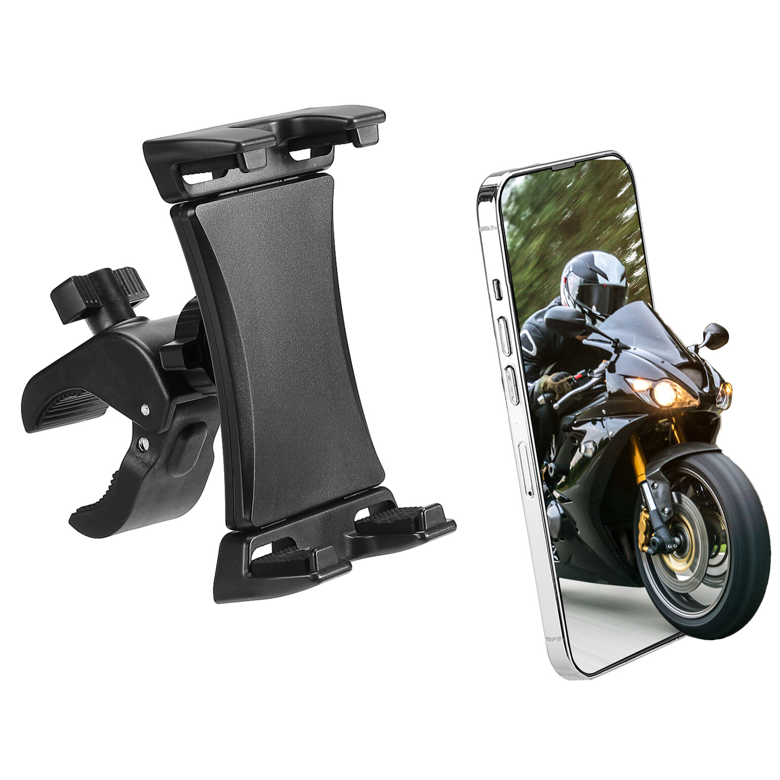 UTV Cell Phone Holder Mount 0.6″-2″ Roll Bar for Polaris RZR Ranger Can Am X3