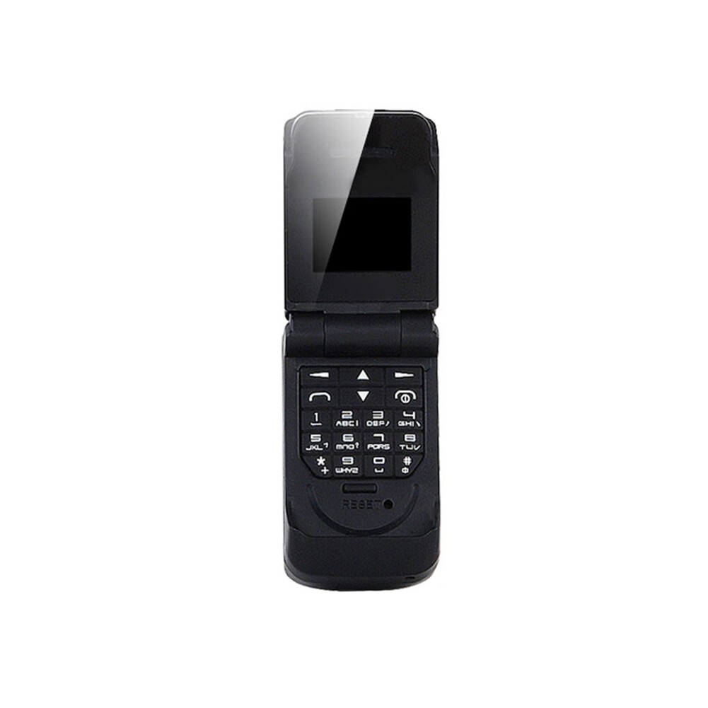 Flip Mobile Phone Pocket Cellphone Portable Micro USB 32MB 64MB Black 0.66 Inch