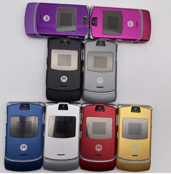 Unlocked Motorola RAZR V3 Unlocked Flip GSM Bluetooth MP4 video Mobile Phone