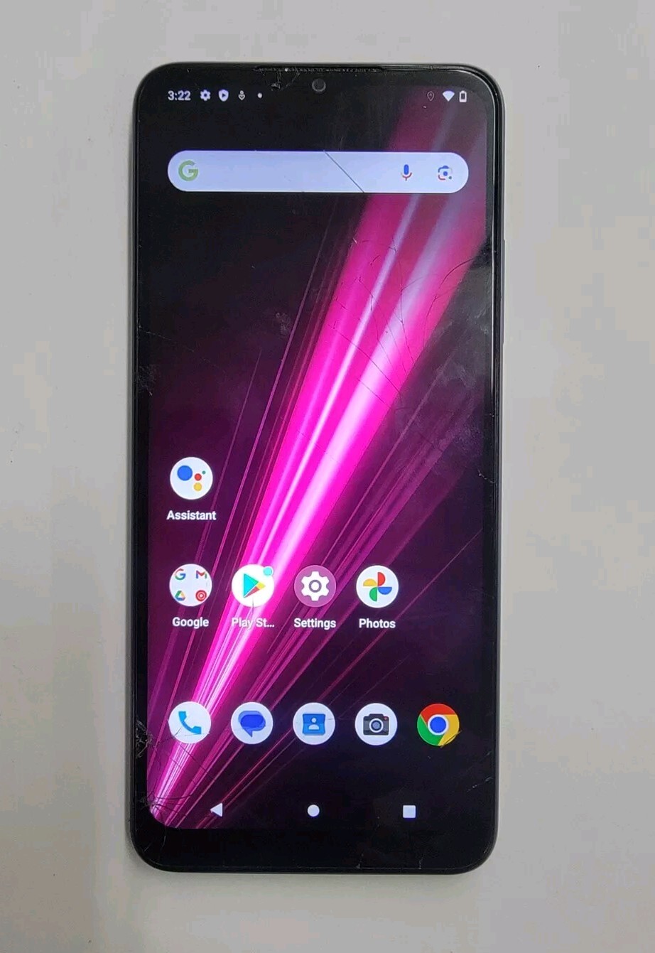 Revvl 6 5g TMAF025G Metropcs Cracked Screen Works Great clean esn FREE SHIPPIN