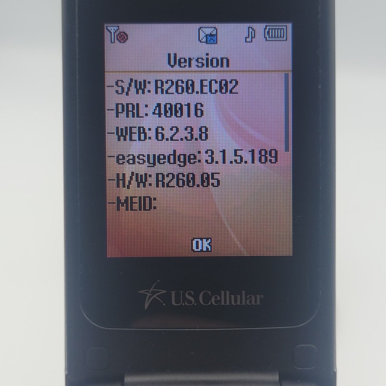 Samsung Chrono SCH-R260 (U.S. Cellular) – 51MB – CDMA – Blue Cellular Flip Phone