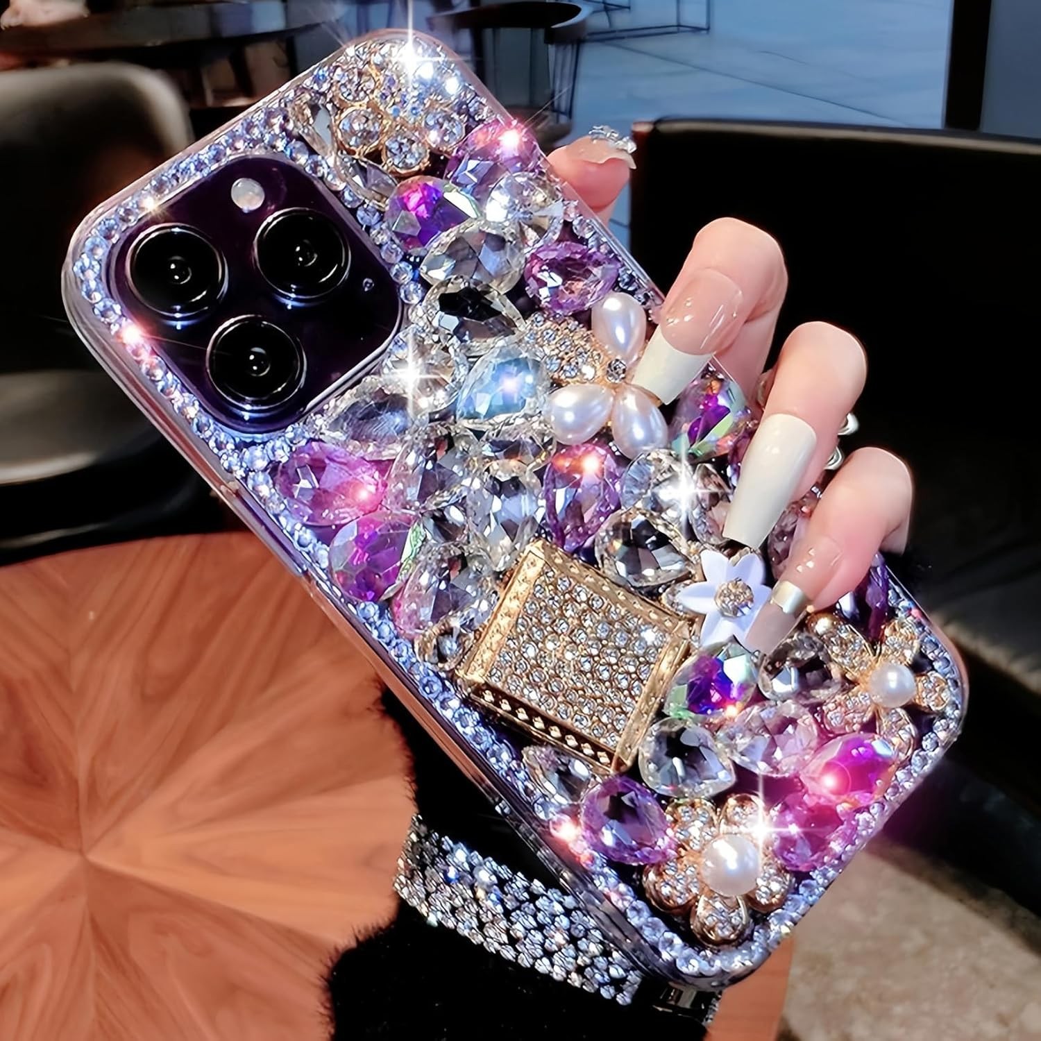 iPhone 17 Pro Max Case Luxury Cute Bling Design Rhinestone Diamond Glitter Cover