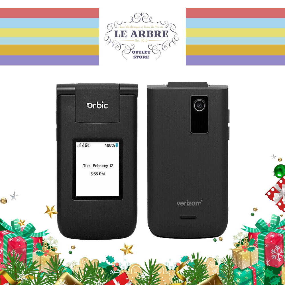 Unlocked Orbic Journey V RC2200L Black 4G LTE Postpaid Flip Phone – FLAWLESS