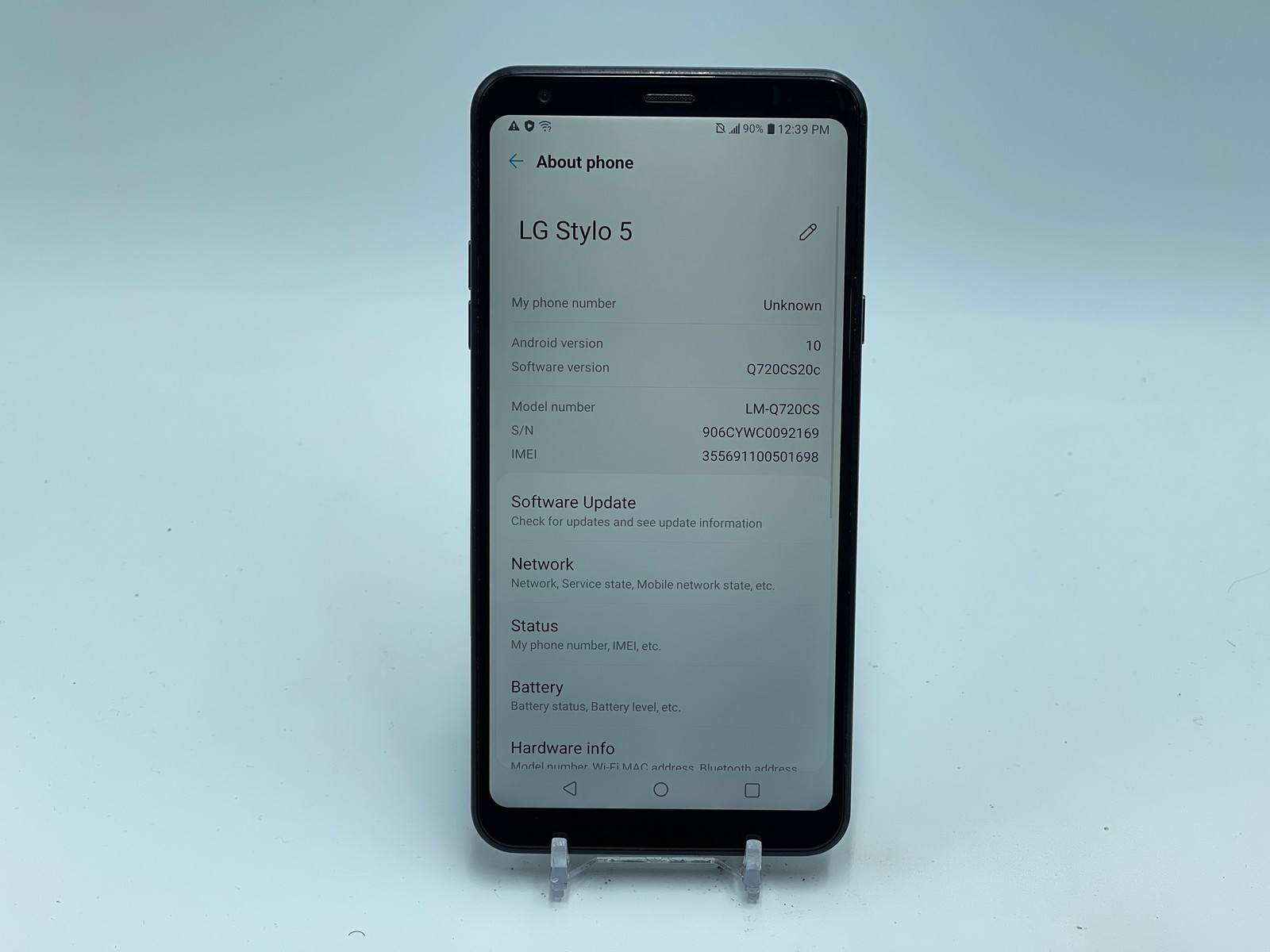 LG Stylo 5 32GB LM-Q720 (Cricket) Black PARTS ONLY (E-0149)