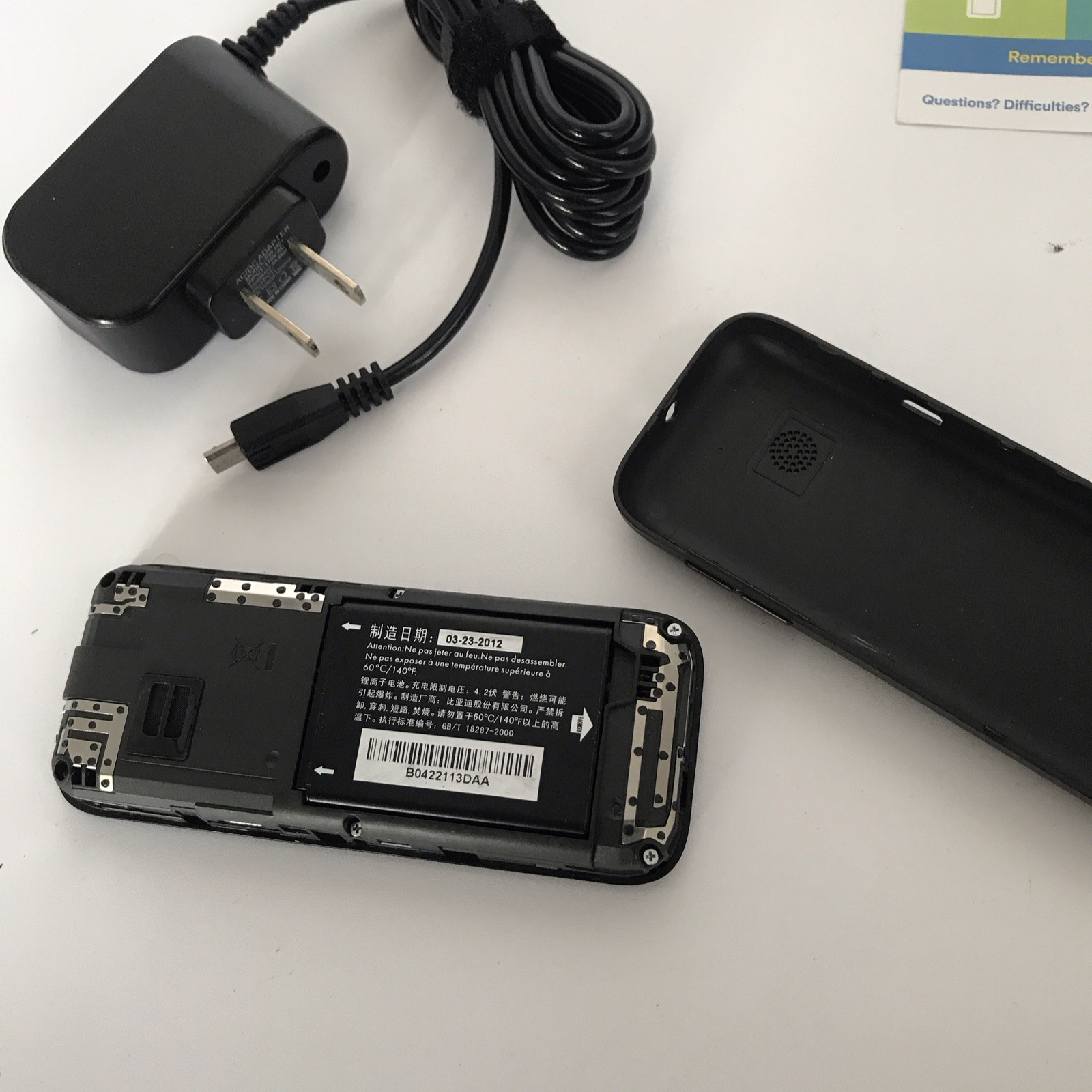 Alcatel 1018B OneTouch Black Bar Phone Single SIM Color Screen