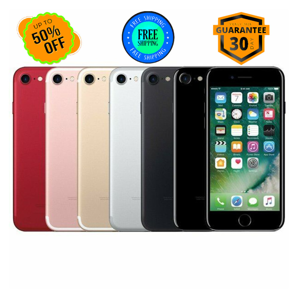 Apple iPhone 7 |Silver Gold Black| 128GB 32GB Unlocked ATT Verizon 4G Excellent
