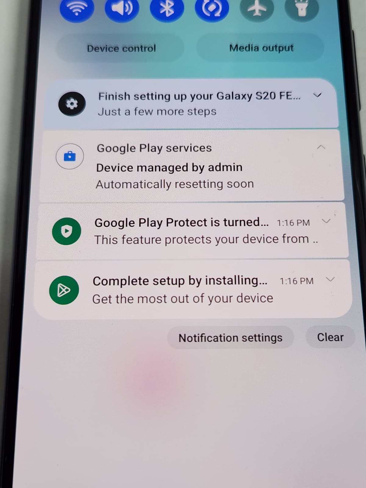 DEFECTIVE – Samsung Galaxy S20 FE 5G – 128GB – Cloud Navy – GSM Unlocked – 10432