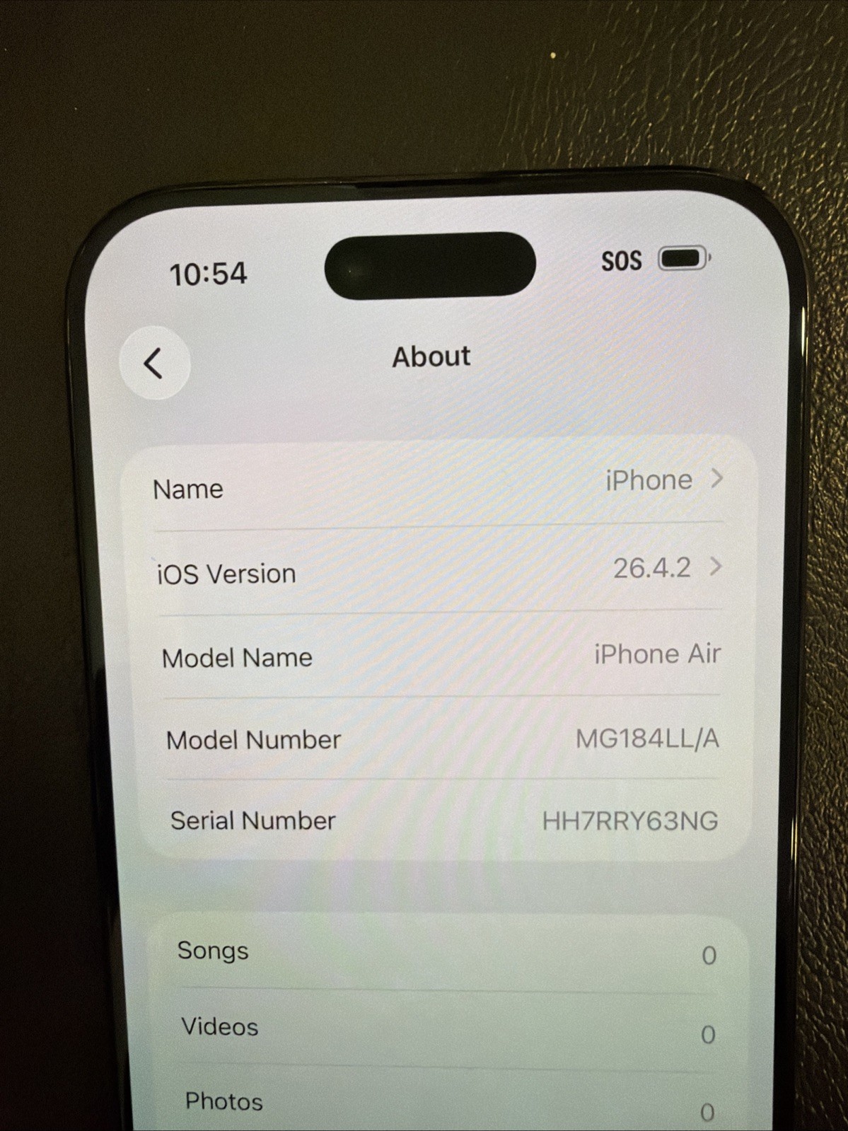 Apple iPhone 17 Air MG184LL/A 256GB Black CARRIER LOCKED Spectrum mobile