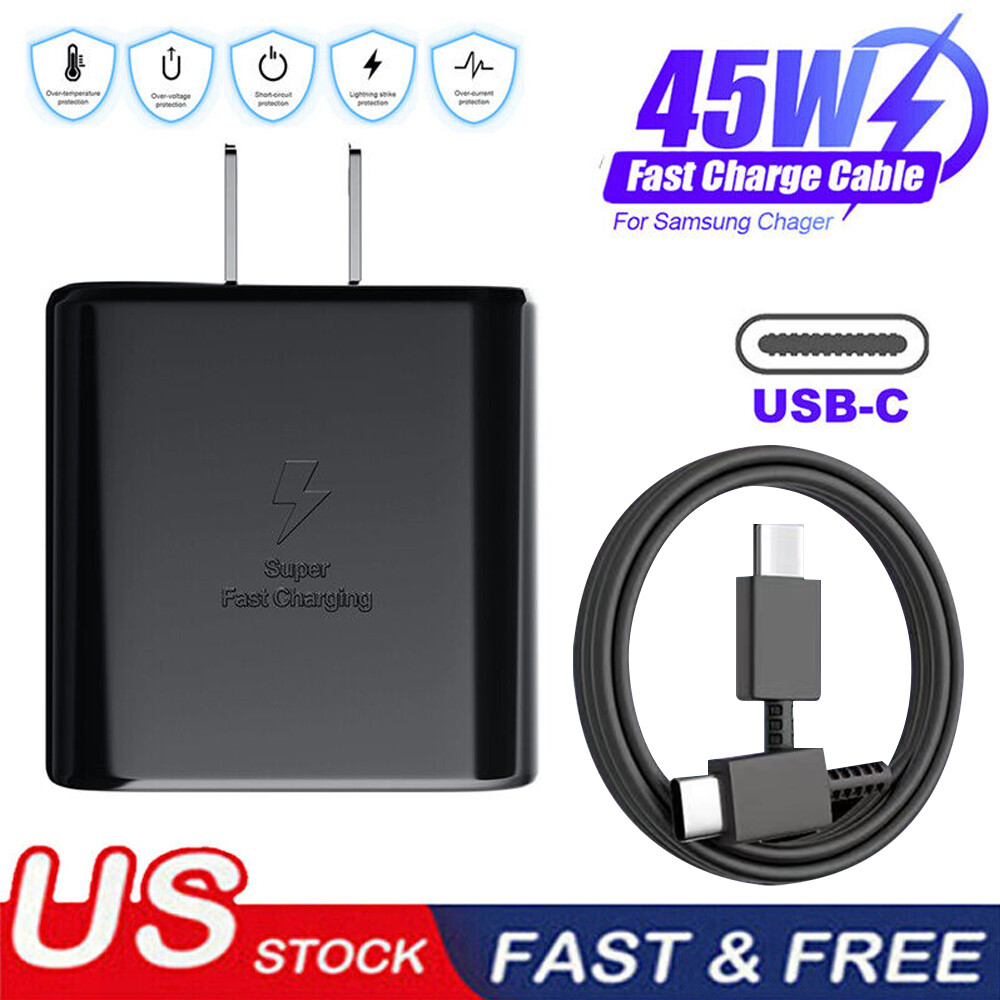 6FT Cable& ⚡45W Fast Charging Type C Wall Charger For Samsung Galaxy S22 S21 S23