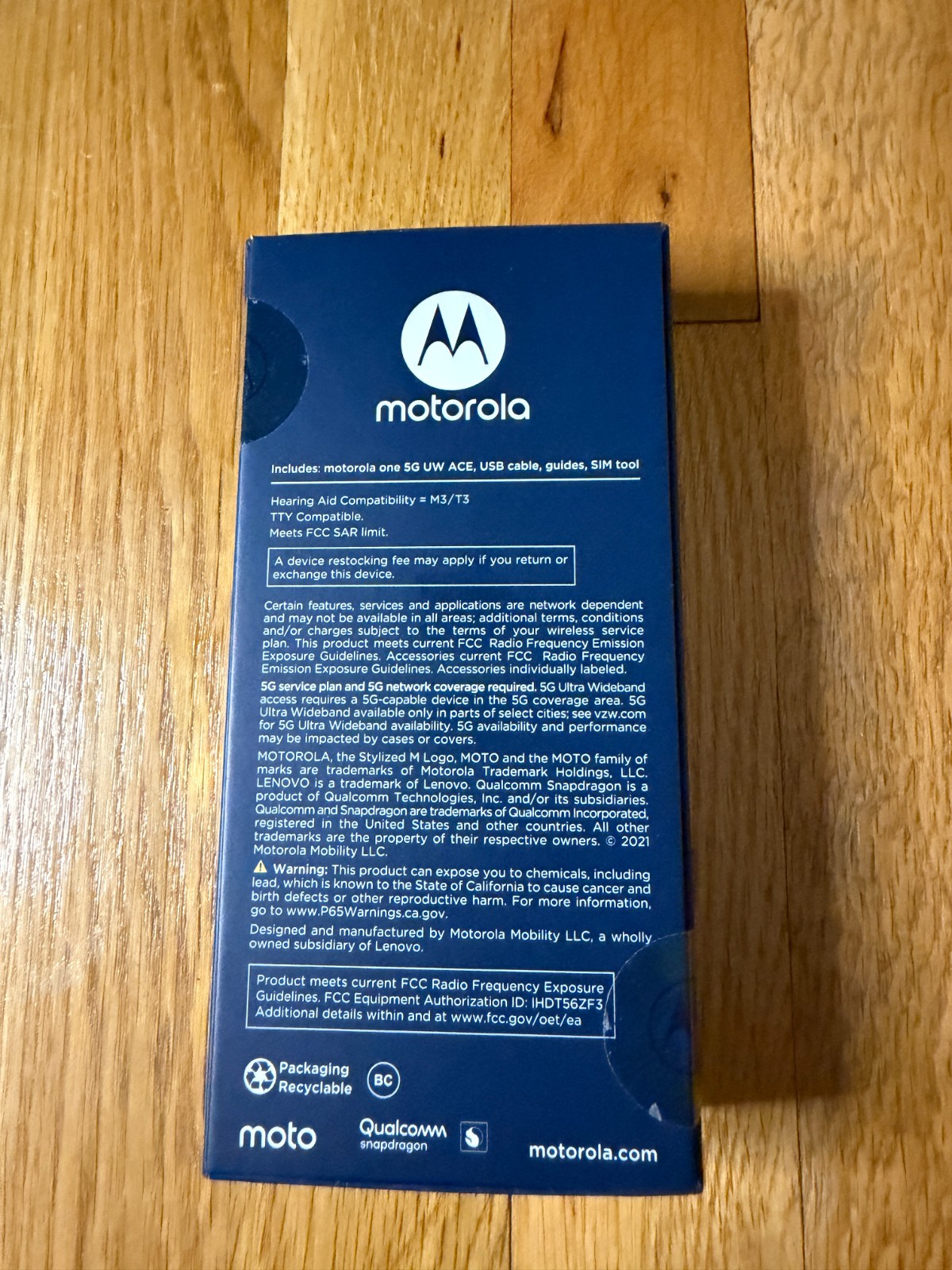 Motorola One 5G UW Ace 64GB | Volcanic Gray | MOTXT21131VS | BRAND NEW