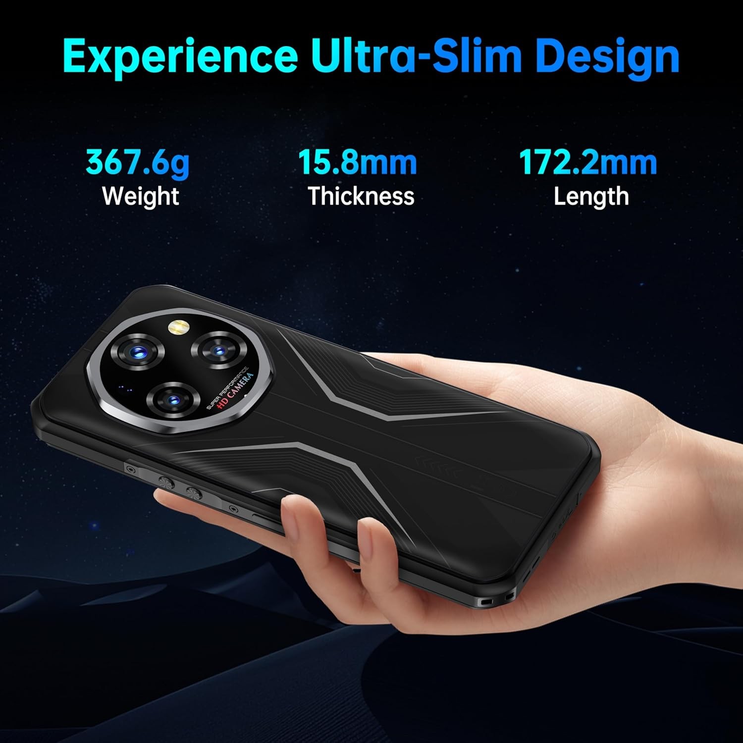 OUKITEL WP55 5G Rugged Phone Android 15 36GB+256GB 11000mAh 108MP NFC T-Mobile