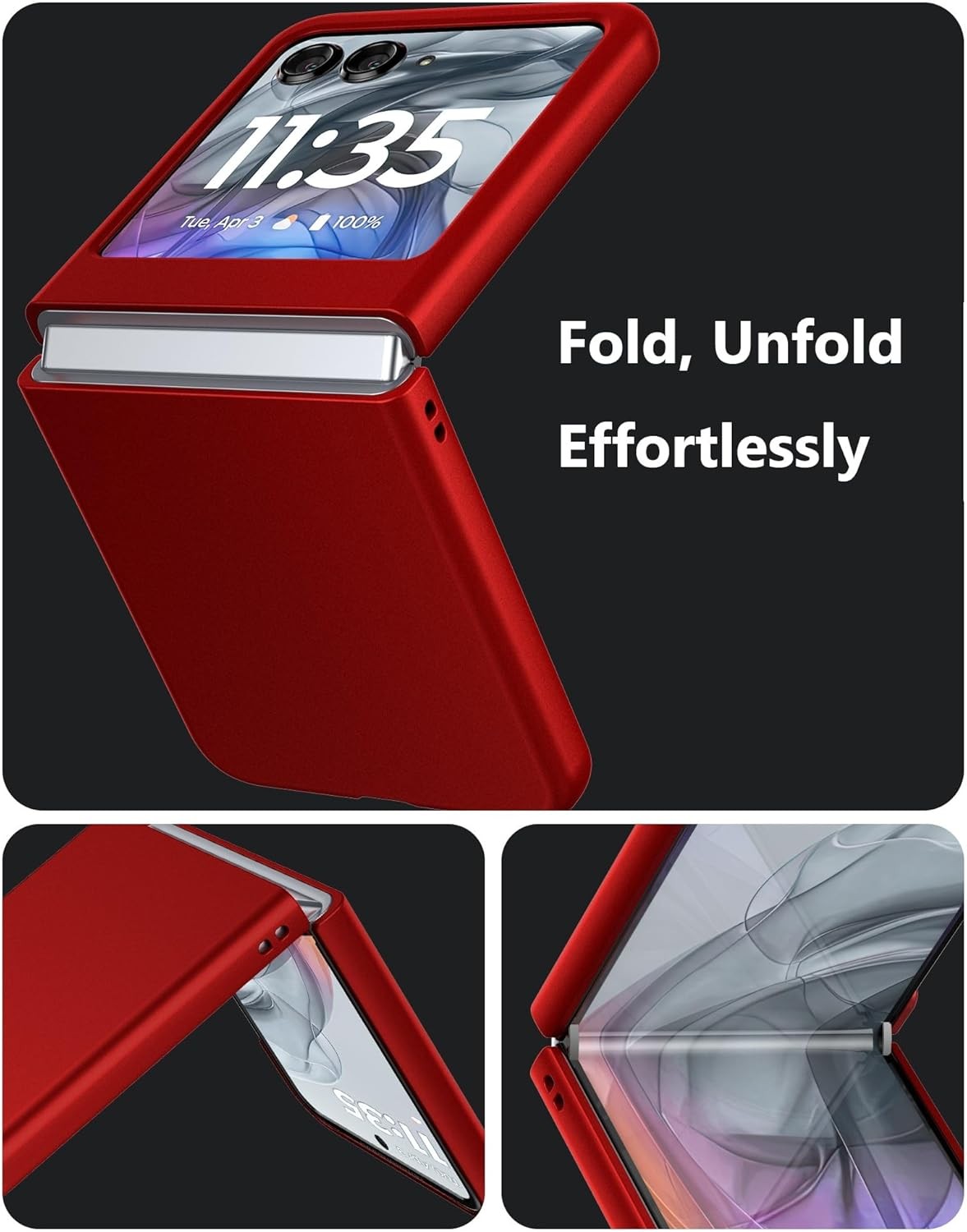 Case for Motorola Razr 2024/2025/2026 – Thin Hard Matte Polycarbonate Cover