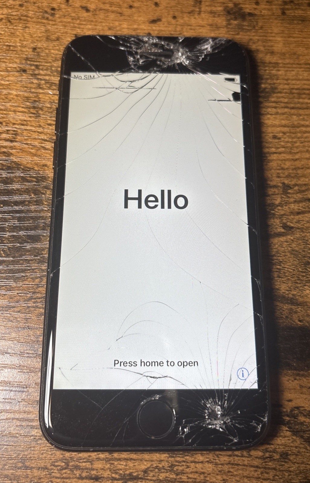 Apple iPhone 7 – 32GB – Jet Black A1660 Works – Screen Cracked See Description