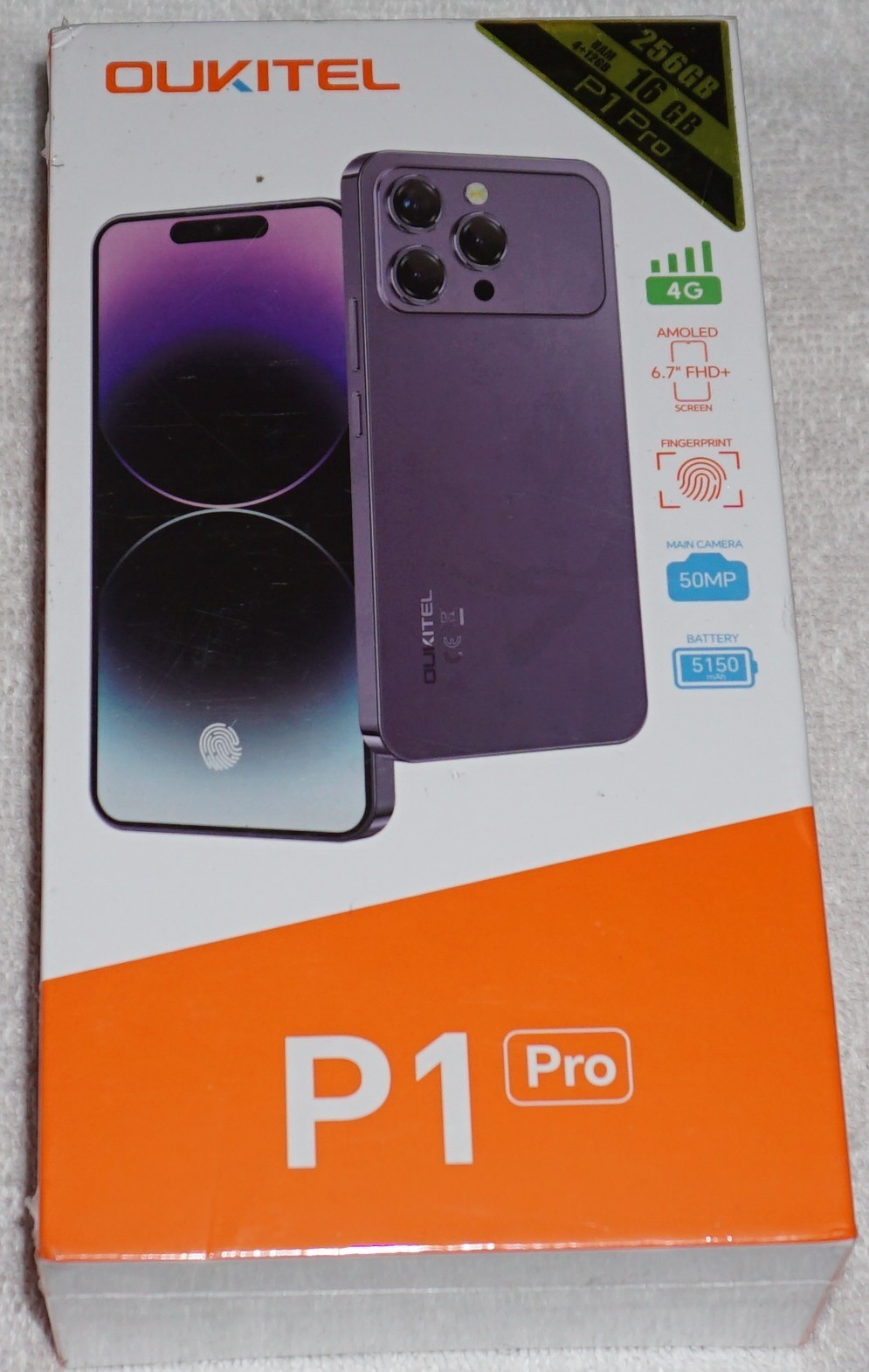 OUKITEL P1 Pro 16GB+256GB 50MP 120Hz Dual SIM 4G 6.7″ GSM Unlocked NEW