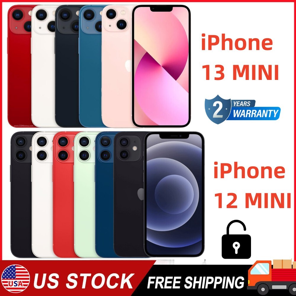 NEW SEALED Apple iPhone 13 Mini/12 Mini Factory Unlocked USA STOCK Fast Delivery
