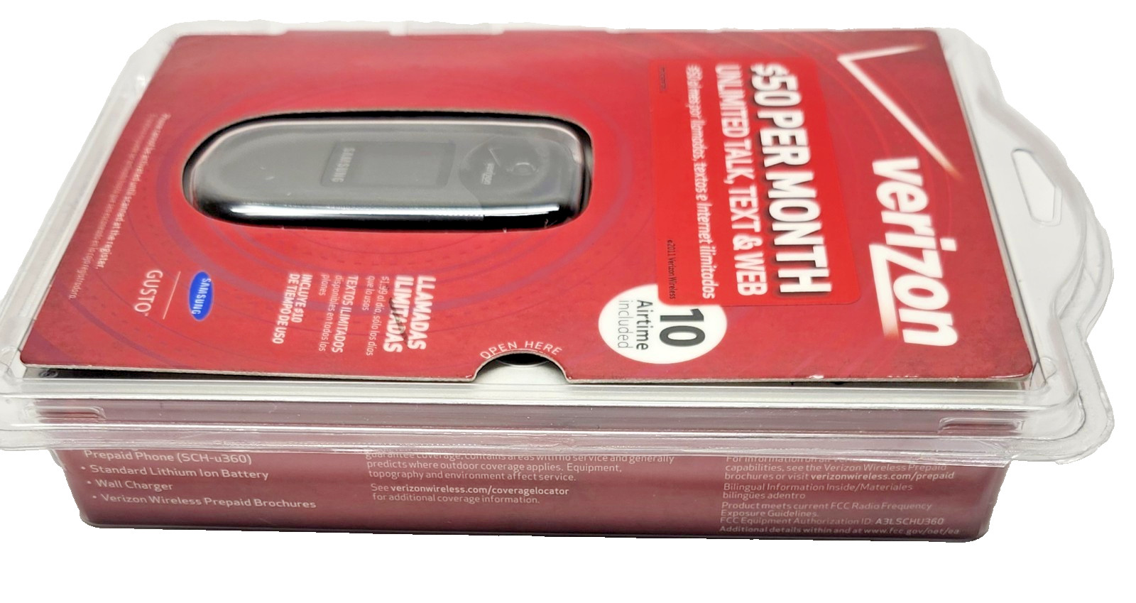 Samsung SCHU360DPP Gusto Verizon Camera Phone Verizon Prepaid Cell SEALED