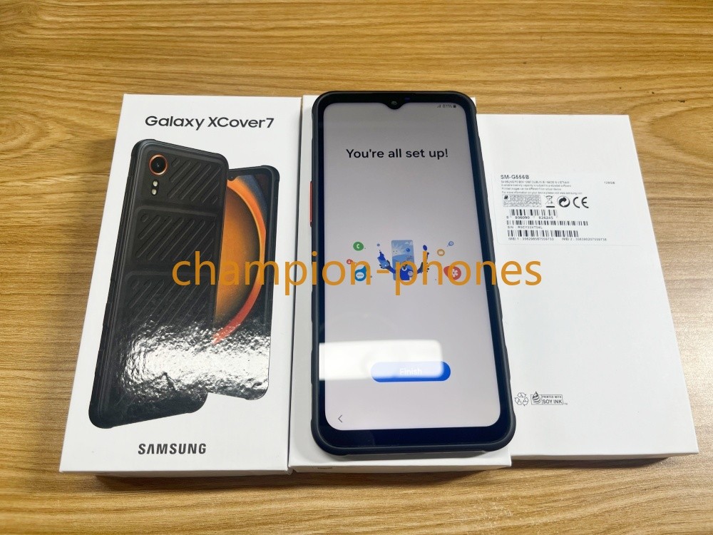 Unlocked Samsung Galaxy XCover 7 5G SM-G556B 6+128GB 6.6″ IP68 GPS New Unopened