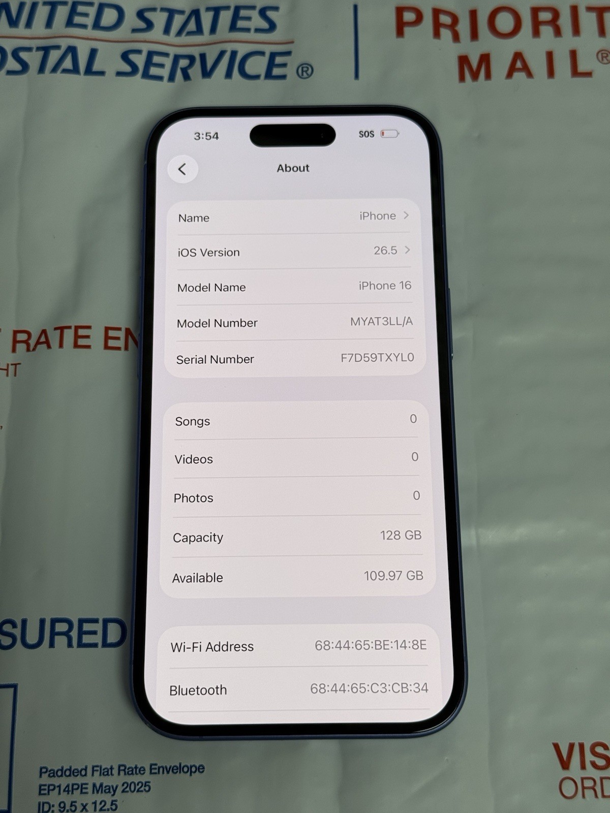 Apple iPhone 16 Spectrum Only 128GB