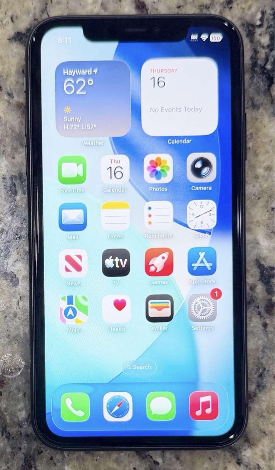 Apple iPhone 11 Factory Unlocked 64GB Black NEW Apple Battery 100% Mint Bundle