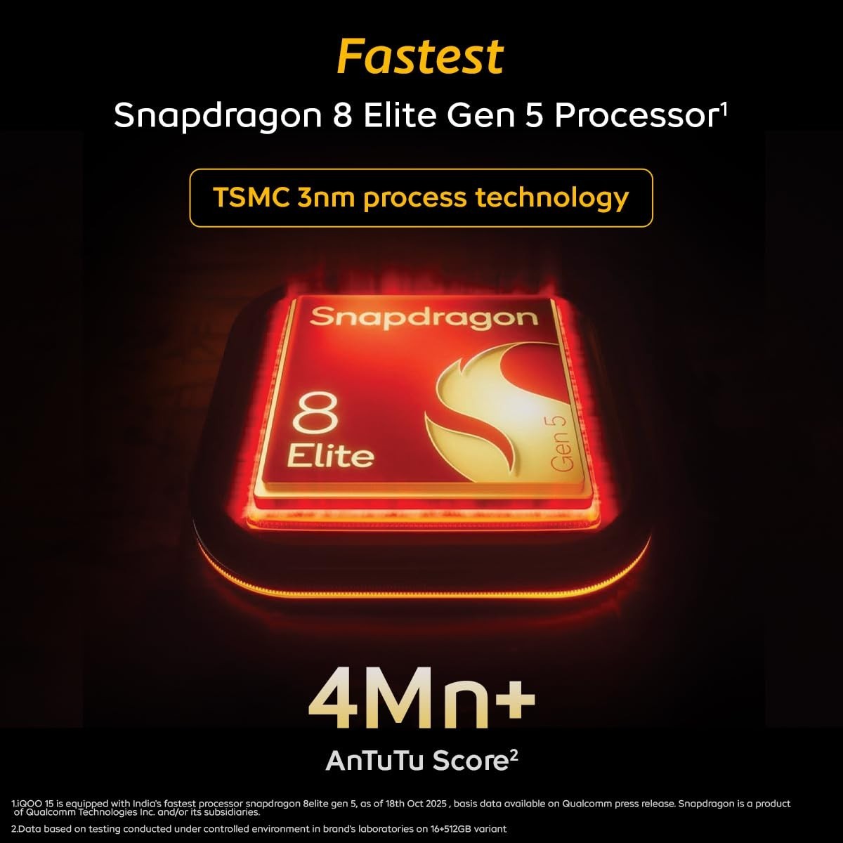 IQOO 15 5G (Alpha, 256 GB) (12 GB RAM) Snapdragon 8 Elite Gen 5 Processor
