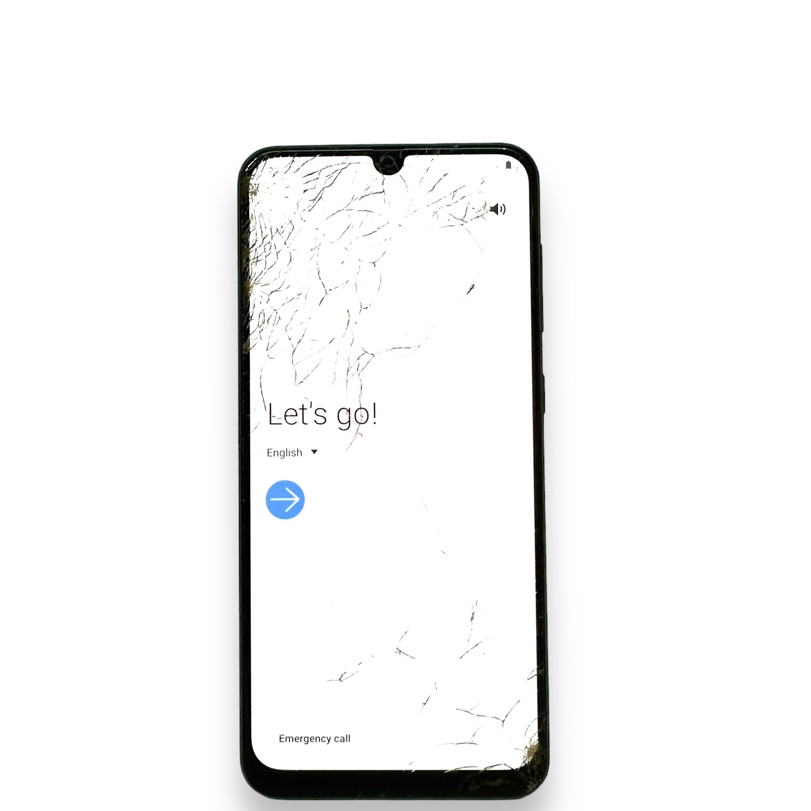 Samsung Galaxy A50 SM-A505U – Black, Cracked Screen, Untested , For Part