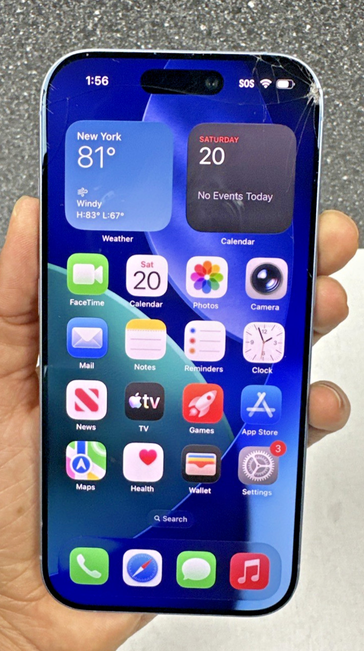 Apple iPhone 17 256GB – Mist Blue – (T-Mobile) Cracked digitizer